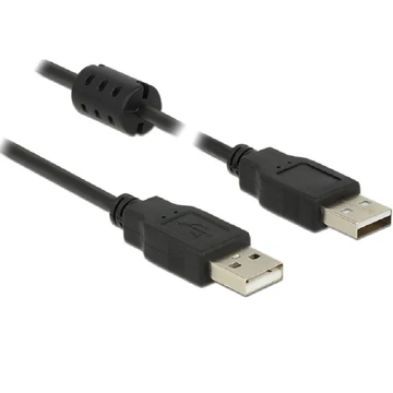 Delock USB 2.0-s kábel A-típusú csatlakozódugóval > USB 2.0-s, A-típusú csatlakozódugóval, 1,5 m, fe