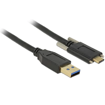 Delock SuperSpeed USB 10 Gbps (USB 3.1 Gen 2) kábel A-típusú apa csatlakozó > USB Type-C  apa csatla