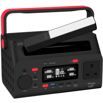 Energizer PPS300W2F hordozható Powerstation 300Wh, 1db szinuszos AC, 1db DC , 1db szivargyújtó, 3db USB-A, 1db USB-C kimenet