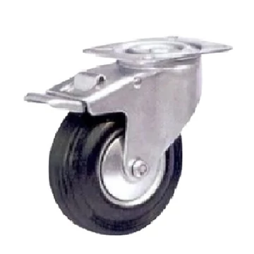 Kerék gumis 100 MM FORGÓ-FÉKES ! SP 13A-100 - 2060853