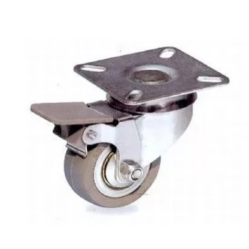 Kerék gumis 65 MM FORGÓS-FÉKES IMPORT D110-32C065S - 2060833