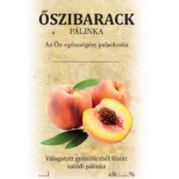 Matrica őszibarack 1db - 15166