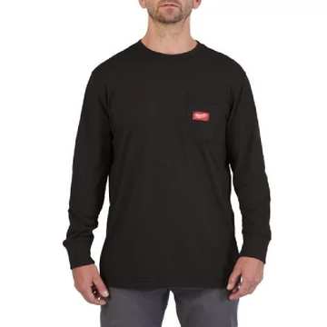 Milwaukee WTLSBLII XXL - Hosszú ujjú zsebes póló Fekete - 4932493037