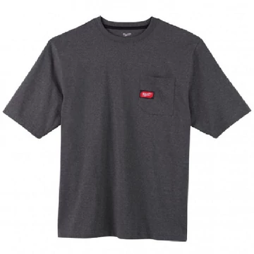 Milwaukee WTSSG-XXL Rövid ujjú zsebes póló Sötétszürke - 4933478235