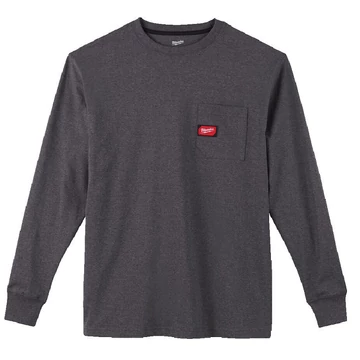 Milwaukee WTLSG-XL Hosszú ujjú zsebes póló Sötétszürke - 4933478240