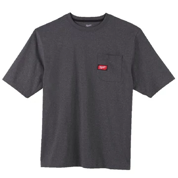 Milwaukee WTSSG-L Rövid ujjú zsebes póló Sötétszürke - 4933478233