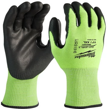 Milwaukee Hi-Vis Vágásbiztos kesztyű 3/C - 11/XXL - 1 pár - 4932478134