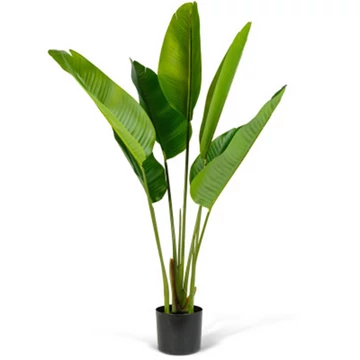 Globiz Műnövény dekoráció - banánlevél fa - zöld - 1,2 m - G11905A