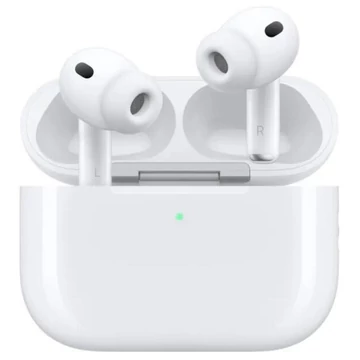 Apple AirPods Pro 3 Gen. vezeték nélküli bluetooth fülhallgató Magsafe USB-C töltő tokkal fehér (white) - Apple Garancia