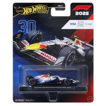 Hot Wheels Premium: Visa Cash App Racing Bulls Formula 1 team No.:30 kisautó 1/64 - Mattel