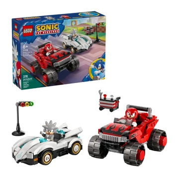 LEGO® Sonic the Hedgehog™: Silver autója Knuckles monster truckja ellen (77118)