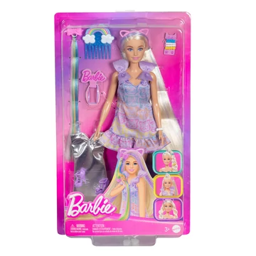 Barbie baba cicás ruhában divatos tincsek játékszett - Mattel