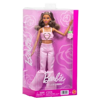 Barbie: Trendi barátnők baba rózsamintás ruhaszettben - Mattel