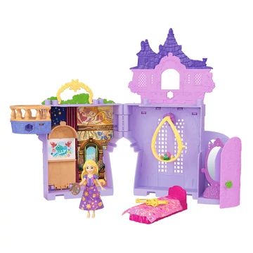 Disney Hercegnők Palota mini Aranyhaj babával - Mattel