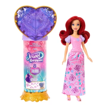 Disney Hercegnők: Csupaszív meglepetés baba - Ariel - Mattel