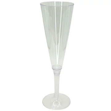 Eldobható műanyag pezsgős pohár 150ml 10db