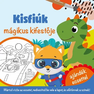 Kisfiúk - mágikus kifestő - ajándék ecsettel