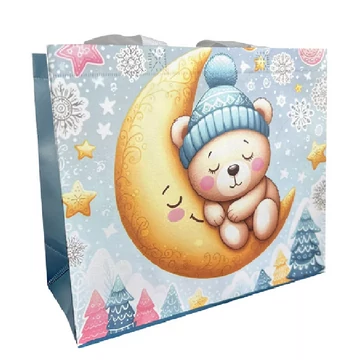 Bevásárlótáska alvó mackós 35x30x15cm