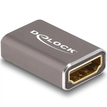 Delock HDMI adapter anya - anya 8K 60 Hz szürke fém