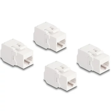 Delock Keystone modul, RJ45-aljzat Cat.6A UTP 4 db.-os