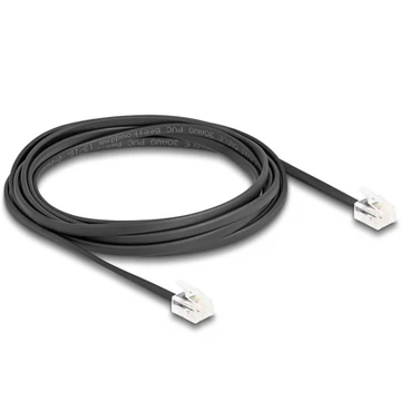 Delock Telefon kábel RJ11 apa - RJ11 apa fekete 2 m