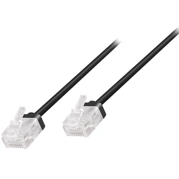 Logilink Cat.6A Slim High-Flex patch kábel fekete 3,00 m