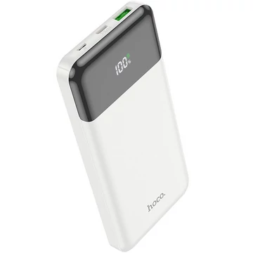HOCO J102 power bank 10000 mAh PD QC3.0 3A 20W 1 x USB-A, 1 x USB-C fehér