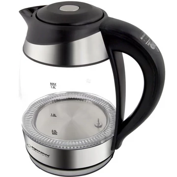 ESPERANZA ELEKTROMOS VÍZFORRALÓ LEDDEL ÉS HŐMÉRSÉKLET-SZABÁLYOZÓVAL SEINE 1.7 L FEKETE 1.7 L