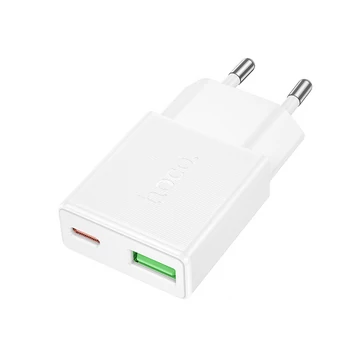 HOCO N65 Ingenious PD20W+QC3.0 USB-C, USB-A töltő (EU)