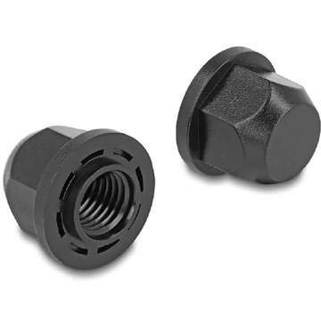 Delock M12 menetvédő kupak fekete, 2 db.