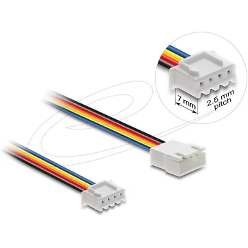 Delock Ventilátor bővítő kábel PWM apa - anya 4 tűs 30 cm