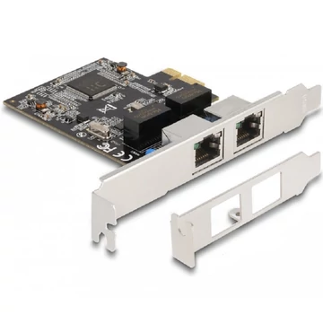 Delock PCI Express x1 kártya - 2 x RJ45 Gigabit LAN