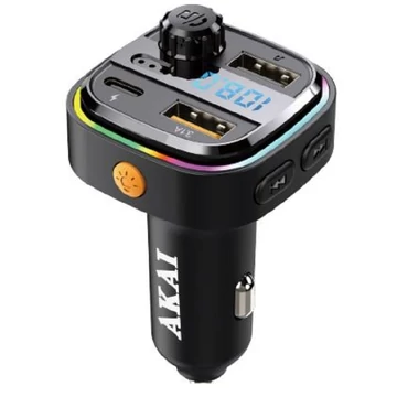 Akai FM transzmitter és töltő FMT-26BT 