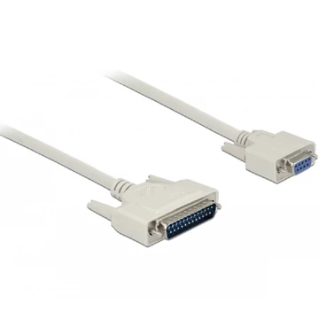 Delock Soros kábel, D-Sub 25 dugó hím D-Sub 9 hüvely, 1 m