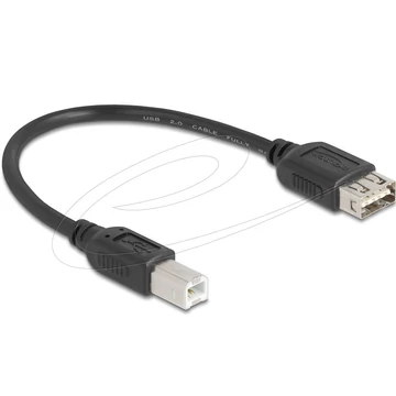 Delock USB 2.0 kábel USB Type-B apa - EASY USB Type-A anya 0,2 m