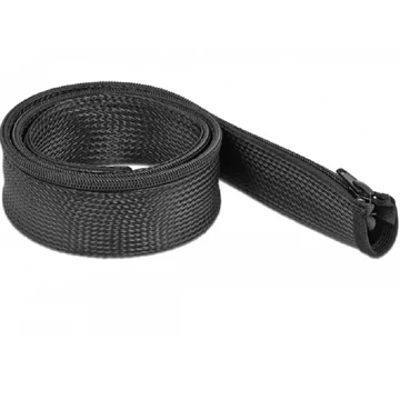 Delock Befont karmantyú zipzáras szorítóval 1 m x 50 mm-es fekete