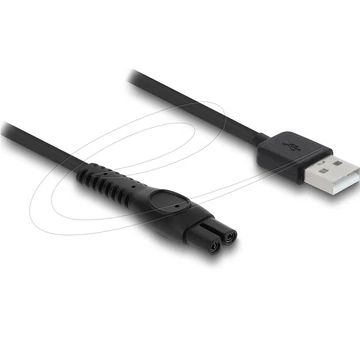 Delock USB töltőkábel 5 V elektromos borotvákhoz   kompatibilis Philips QP2724, QP2834, QP1924, MG9520 sorozattal   borotvatöltő cserekábel, 1 m