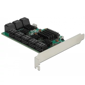 Delock 16 portos SATA PCI Express x4 Kártya