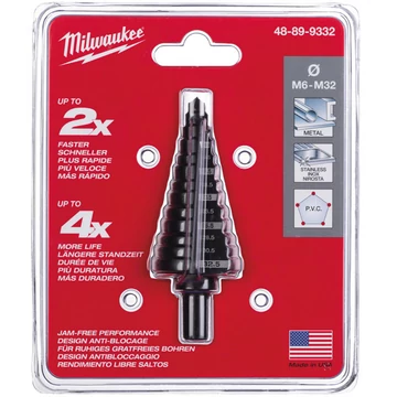 Milwaukee Lépcsős fúró M6-M32 - 1 db