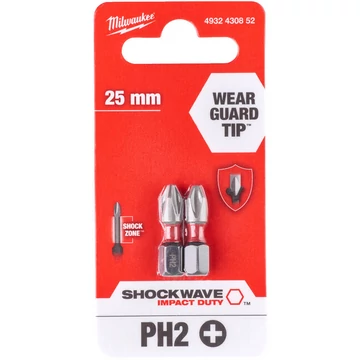 Milwaukee Shockwave bit PH2 25mm-2db