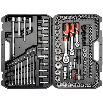 YATO Dugókulcs klt. 120 részes 1/2 col 20-32, 1/4 col 4-13, 3/8 col 9-17 profi 