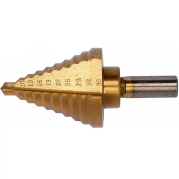 YATO Lépcsős fúró HSS-TiN 10 lépcsős 6-35 mm