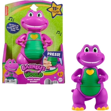Fisher-Price: Barney's World Szívet mutató Barney - Mattel
