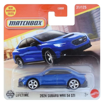 Matchbox: 2024 Subaru WRX S4 STI kék kisautó 1/64 - Mattel