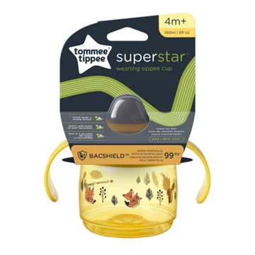 Tommee Tippee: Superstar Itatópohár sárga színben 190ml (4 hó+)