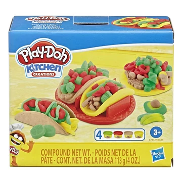 Play-Doh: Kitchen Creations Taco time játékszett 4db gyurmával - Hasbro
