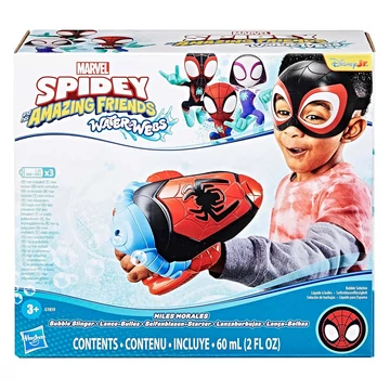 Spidey and His Amazing Friends Waterwebs Miles Morales buborékfújó - Hasbro