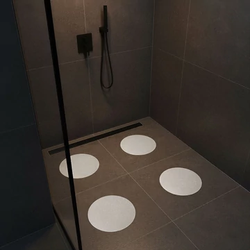 Fürdőszobai csúszásgátló fehér 19cm 4db 57397