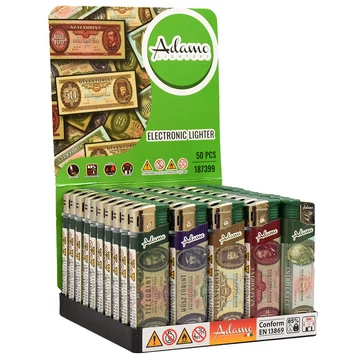 Elektromos öngyújtó slim magyar pénz 50db 187399