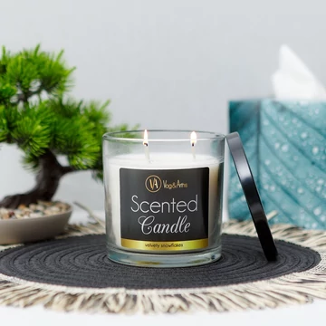 Illatgyertya "bársonyos hópelyhek" 350g 58812A